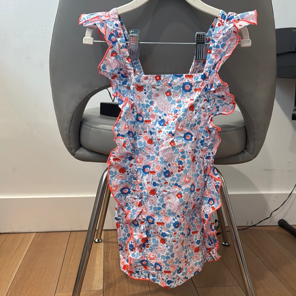 Jacadi liberty Ruffle cross back Top